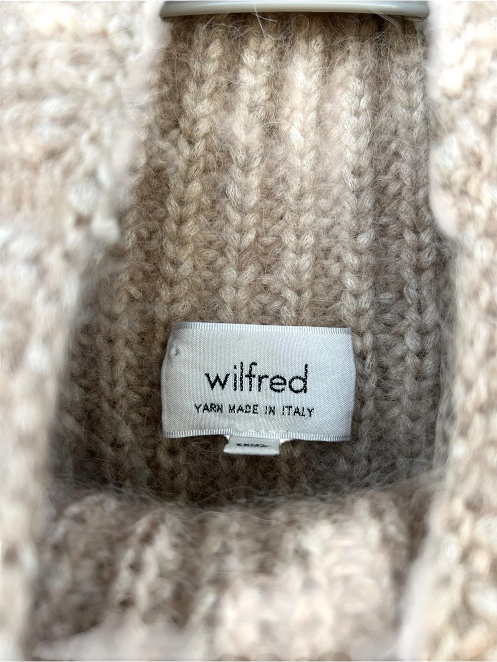Aritzia Wilfred Durandal Sleeveless Mockneck Sweater - Size XXS - Italian Wool
